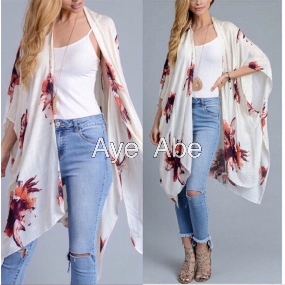 New floral kimono cover wrap